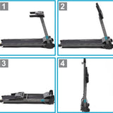 Promo Treadmill Slim Tapis Roulant Salvaspazio Trx Smart Compact Toorx Inclinazione Manuale - Velocità 1,0 - 14,0 Km/h - Piano Corsa 44 x 123 cm - Utente 100 kg - Tappeto Elettrico Palestra