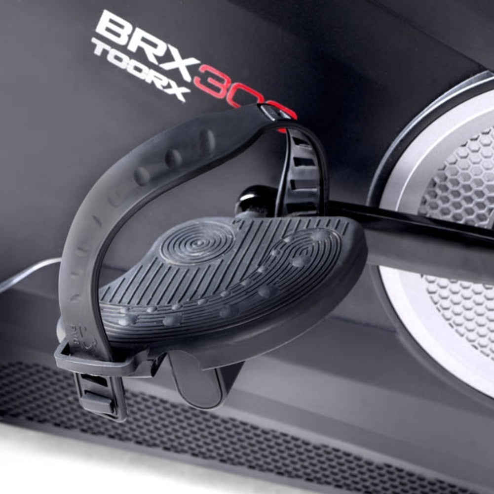 Bici da Camera Brx-300 Hrc Cyclette Elettromagnetica Toorx Linea Chrono Line Con Ricevitore Wireless Iconsole + App Compatibile Zwift - Volano 14 Kg - Peso Utente 150 Kg Gym Bike