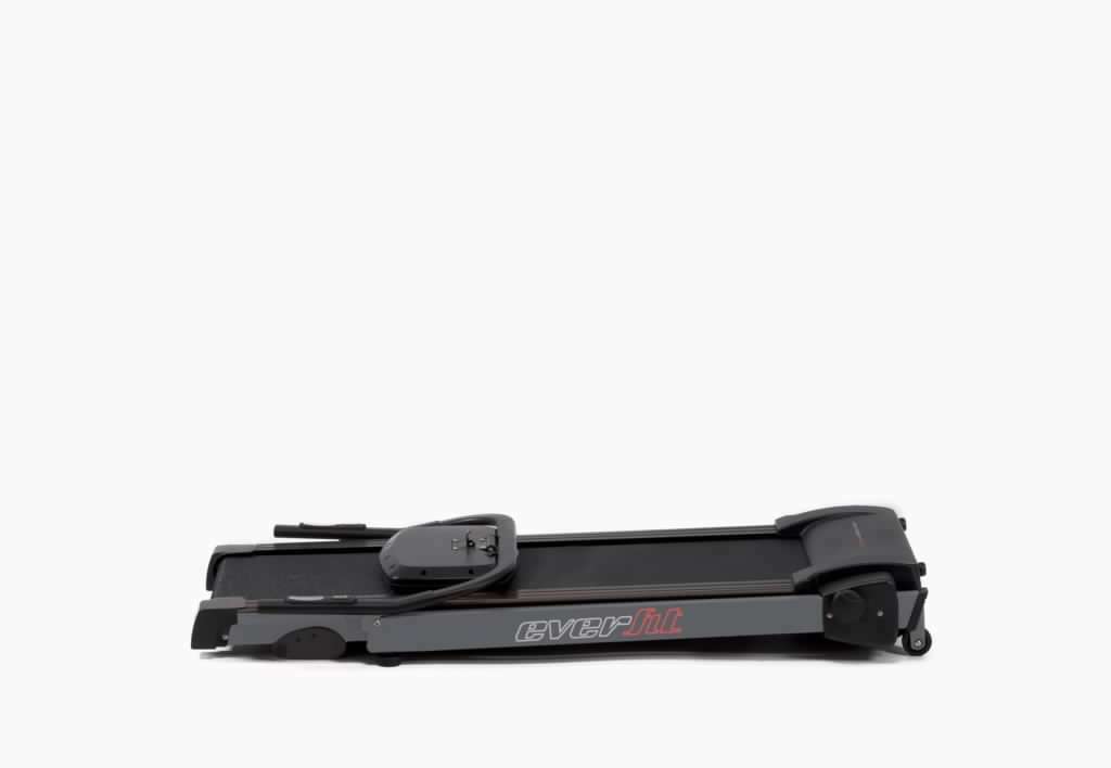 Tapis Roulant TFK-155 Slim Ultracompatto Salvaspazio Inclinazione Manuale Linea Everfit Velocità; 0,8 - 14,0 Km/h Piano di corsa; 40 x 122 cm Peso max utente; 100 kg Tappeto Elettrico Palestra