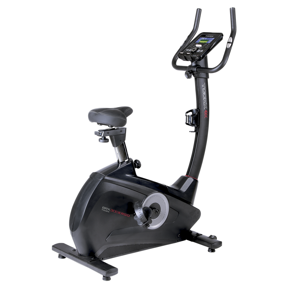 Bici da Camera Cyclette Ergometro Brx 300 Ergo Bike Fitness Toorx Con Ricevitore Wireless + Iconsole + App Compatibile Zwift - Volano 16 Kg - Peso Max Utente 150 Kg - cod. BRX-300ERGO