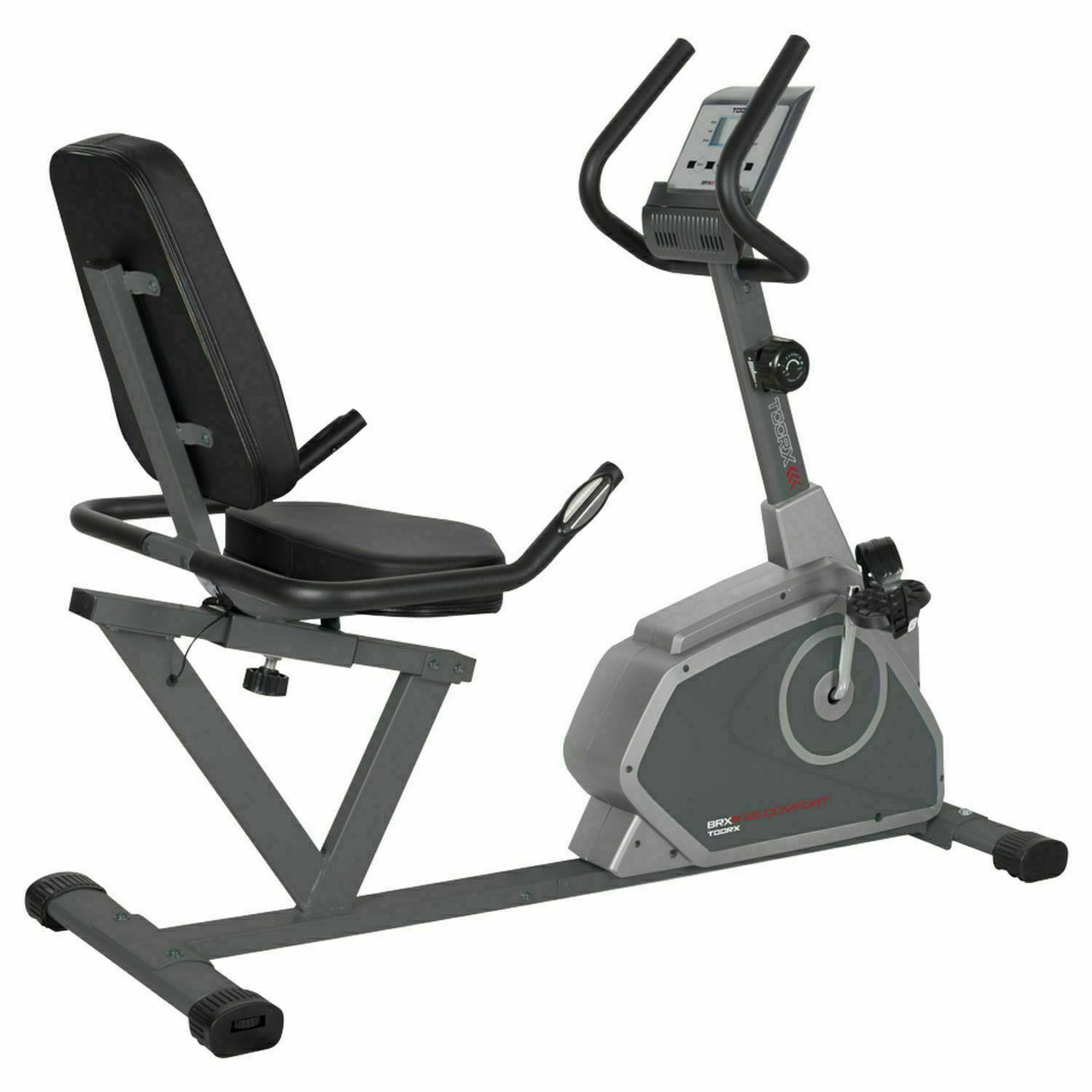 Ex esposizione Bici da Camera Orizzontale Cyclette Brx R65 Comfort Bike Toorx Cod.BRX-R65-COMFORT - Volano 7 Kg - Peso Max Utente 110 Kg - Fitness Gym
