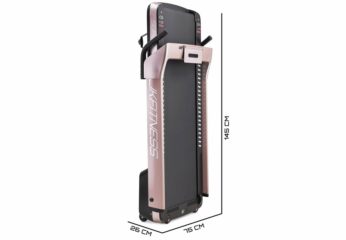 Tapis Roulant Jk Fitness Supercompact 48 Compatibili Zwift E Kinomap - Velocità 16 Km/h - Motore 2.0 Hp - Peso Max Utente 120 Kg Cod.sc-48 Pink