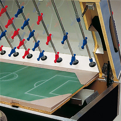 Calciobalilla da bar Maracanà con Gettoniera e Aste Rientranti- biliardino Garlando con 50 Palline in Omaggio