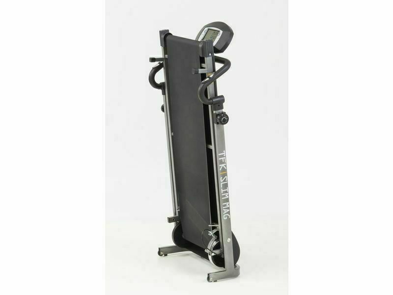 Treadmill Salvaspazio Tapis Roulant Slim Magnetico TFK SLIM MAG Everfit Ultracompatto - Piano Corsa 38 x 102 cm - Utente 100 Kg - Tappetto Elettrico Palestra