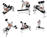 Panca Piana Regolabile E Panca Addominale Jk 6040 Jk Fitness Cod. Jk6040 Per Esercizi; Curl, Leg Curl, French Press, Distensioni, Spinte, Calf