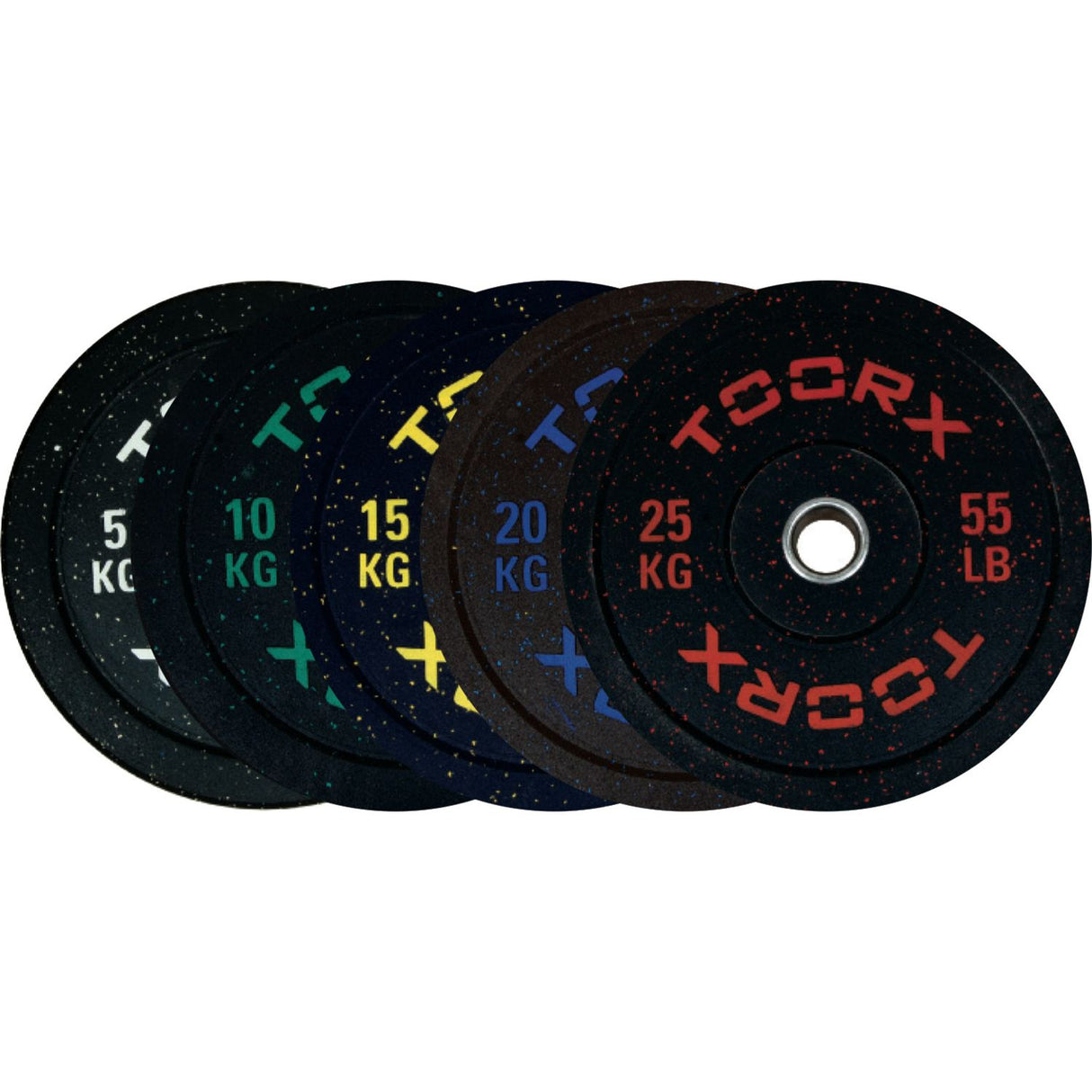 Disco BUMPER Crumb - 20 kg. Ø 45 cm. Foro Interno 51 mm. Linea Toorx