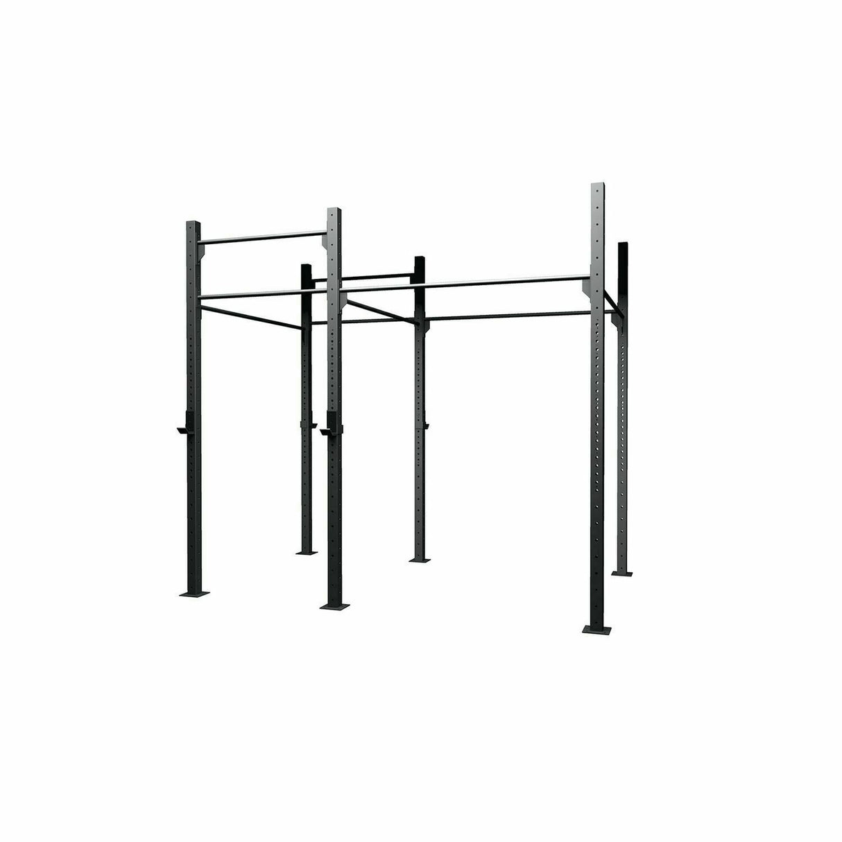 Gabbia MASTER OUTDOOR 2 campate autoportante NEW! struttura 75 x 75 x 3,2 mm. / 2 coppie di appoggi bilanciere incluse LINEA GABBIE CROSSTRAINING OUTDOOR cod. GO75-2A