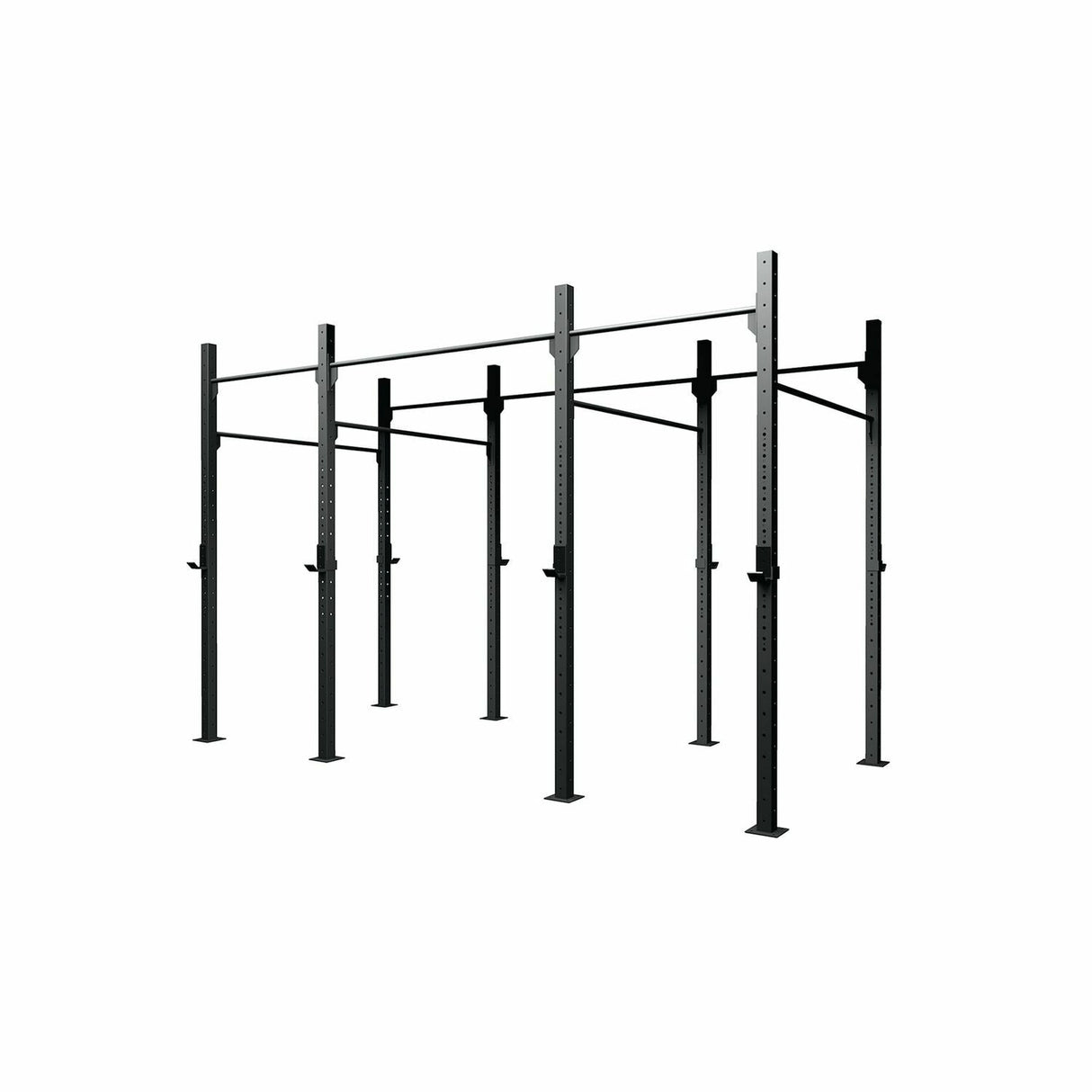 Gabbia MASTER 3 campate autoportante struttura 75 x 75 x 3,2 mm. /4 coppie di appoggi bilanciere incluse LINEA GABBIE CROSSTRAINING & CALISTHENICS INDOOR cod. G75-3A