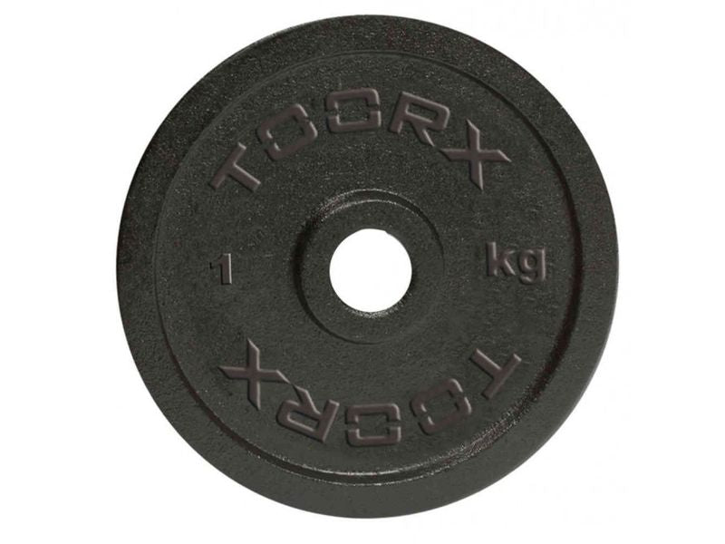 Disco Ghisa Nera - 0,5 kg. Ø Foro 25 mm. Linea Toorx cod. DGN-05