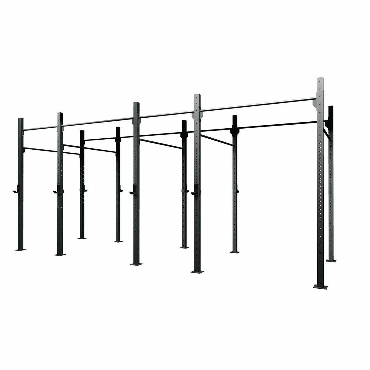 Gabbia MASTER OUTDOOR 4 campate autoportante NEW! struttura 75 x 75 x 3,2 mm. /4 coppie di appoggi bilanciere incluse LINEA GABBIE CROSSTRAINING OUTDOOR cod. GO75-4A