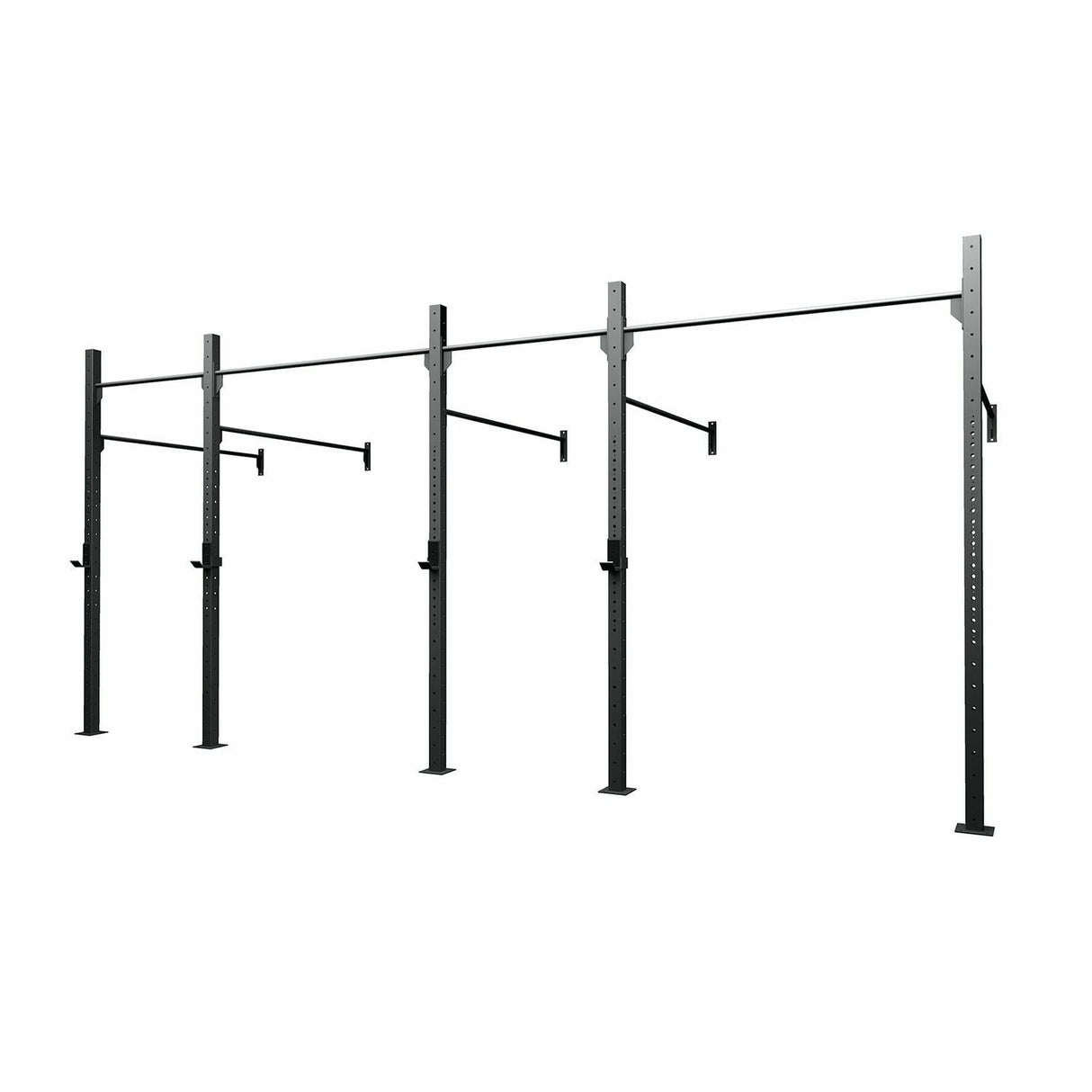 Gabbia MASTER 4 Campate a Muro struttura 75 x 75 x 3,2 mm. /2 coppie di appoggi bilanciere incluse LINEA GABBIE CROSSTRAINING & CALISTHENICS INDOOR cod. G75-4M