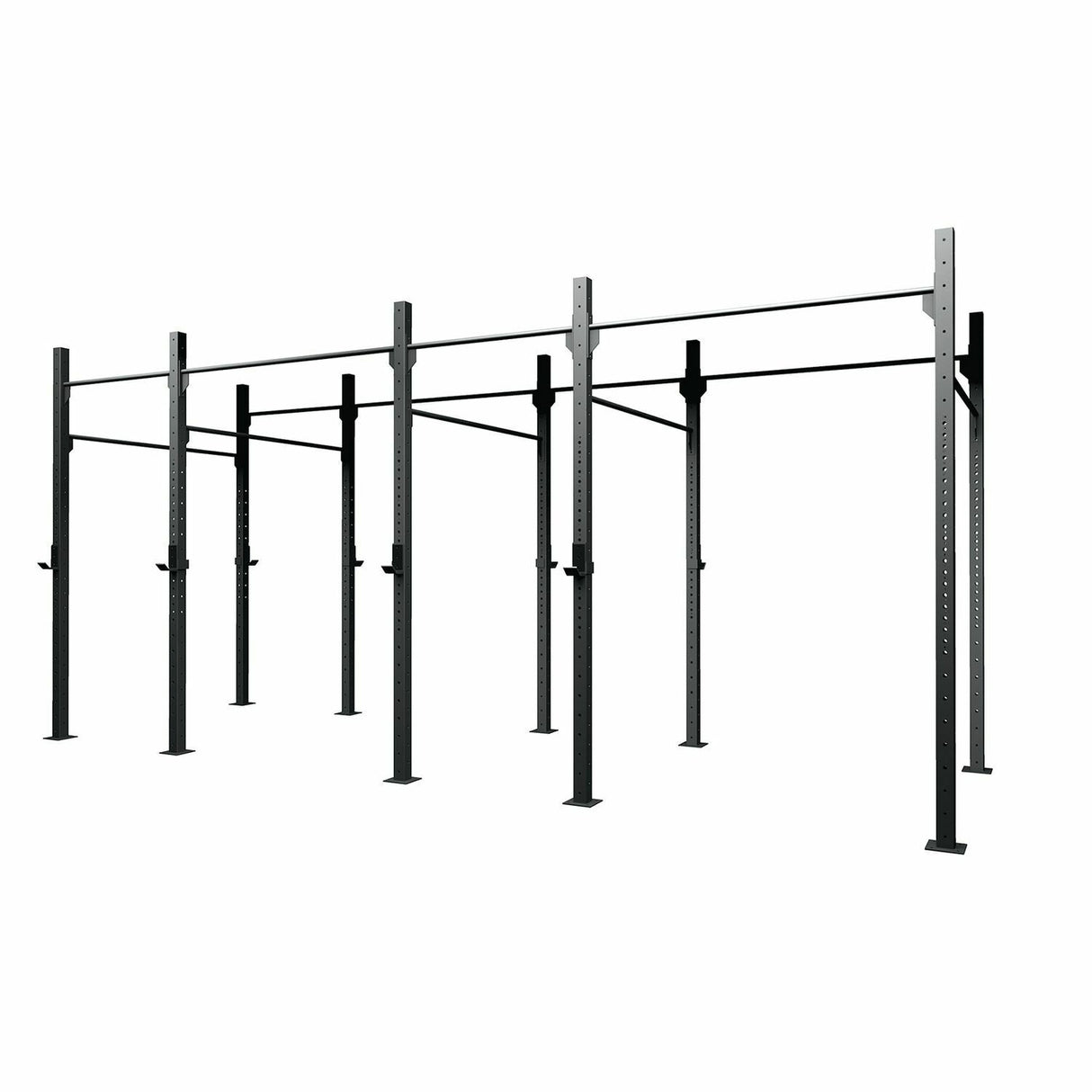 Gabbia MASTER 4 campate autoportante 75x75x3,2 /4 coppie di appoggi bilanciere incluse LINEA GABBIE CROSSTRAINING & CALISTHENICS INDOOR cod. G75-4A