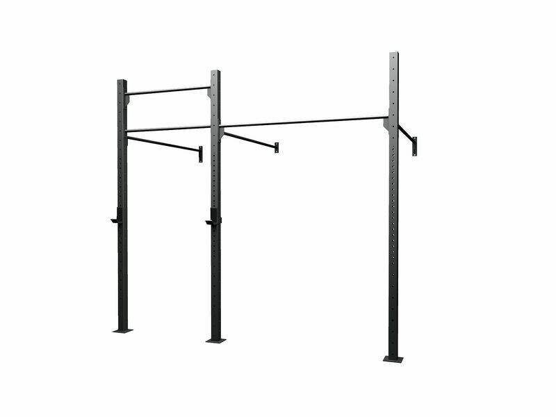 Gabbia MASTER 2 campate a muro 75x75x3,2 - 1 coppia di appoggi bilanciere inclusa LINEA GABBIE CROSSTRAINING & CALISTHENICS INDOOR cod. G75-2M