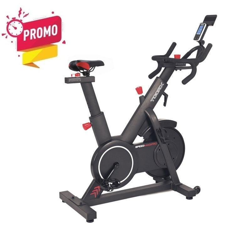 PROMO Gym Bike SRX-SPEED MAG PRO con Sistema Frenante Magnetico Ricevitore Wireless e fascia cardio inclusa APP READY 3.0 compatibile con ZWFIT e Kinomap TOORX