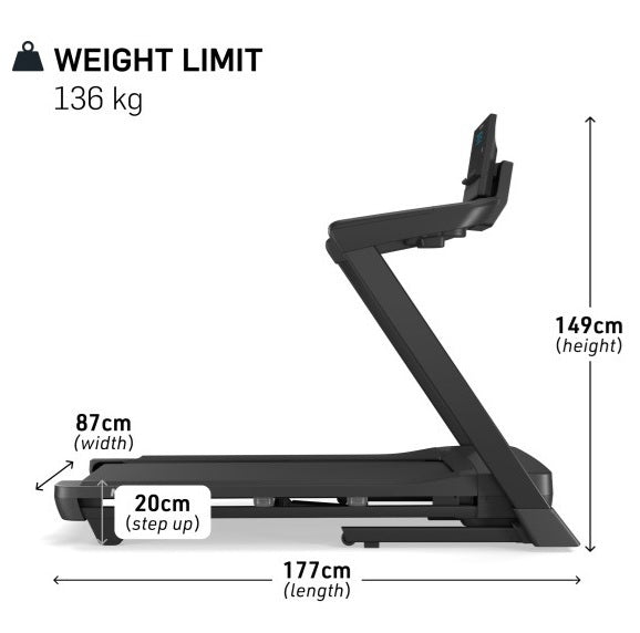promo Tapis Roulant NordicTrack T Series 7 - velocità 16 km/h - peso max utente 136 kg -piano corsa 140 x 51 cm cod.NTL10225-INT NEW 2025