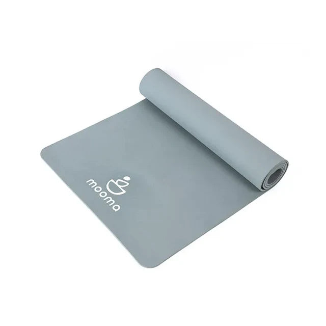 Mooma Tappetino yoga in TPE antiscivolo - Cod. TYN - Linea Diamond - Tappetino yoga in TPE antiscivolo, misure 183 x 60 cm spessore 6 mm, colore verde acqua marina, serigrafia logo lato superiore